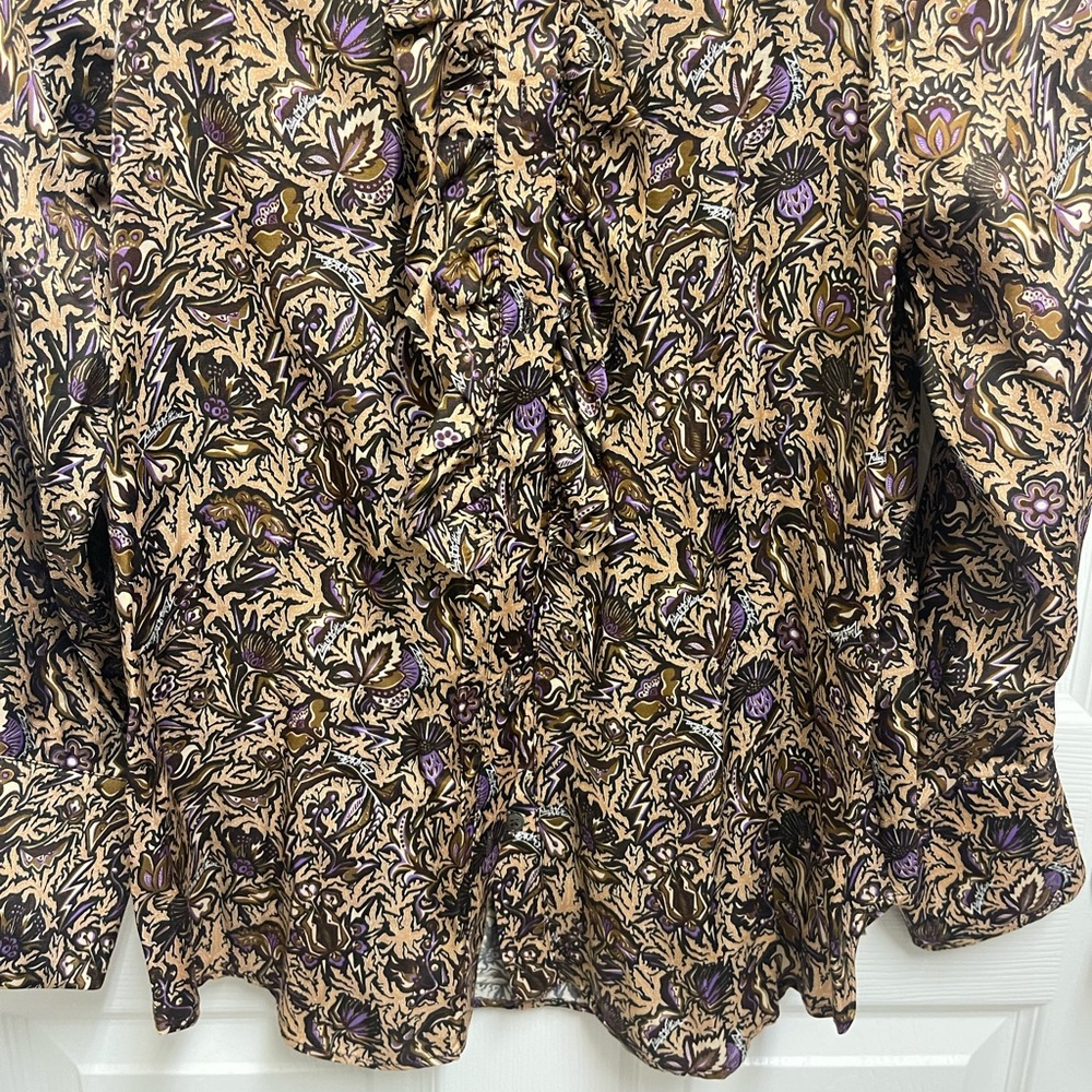 Zadig & Voltaire Pattern Button Down Blouse - image 3